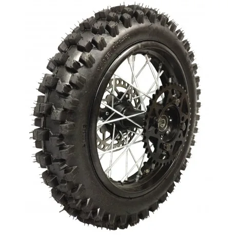 ROUE COMPLETE ARRIERE 12' NOIR (AXE 15MM