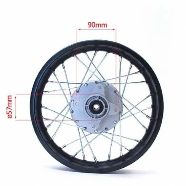 Jante avant 10' nue freinage tambour - photo 3