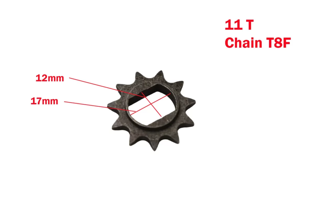 Pignon avant 11 dents 25H pour eco cross, quad, pocket bike