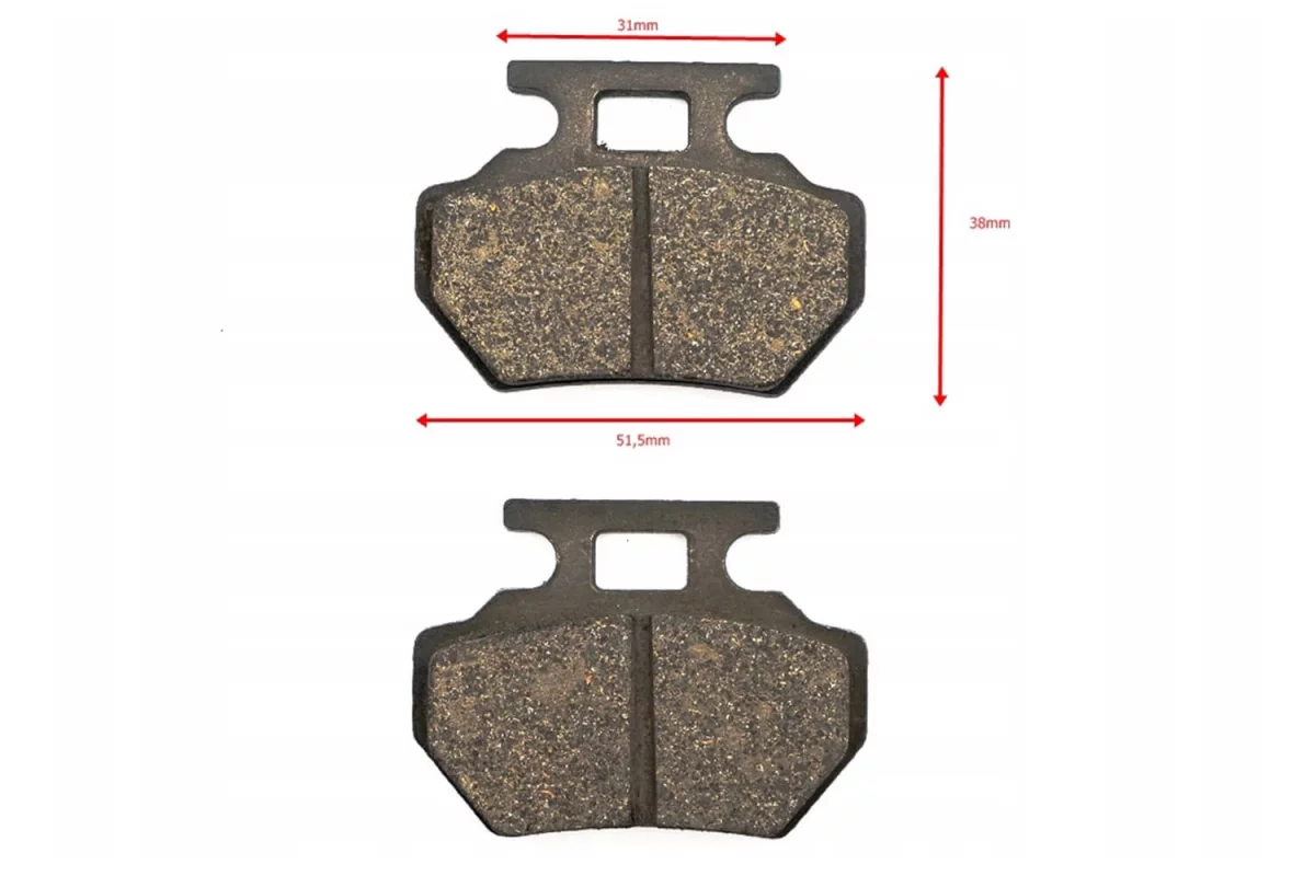 Plaquettes de frein  pour quad électrique et motocross 110, 125 cm3