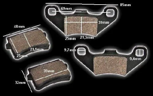 plaquette de freins quad 50cc;70cc;110cc