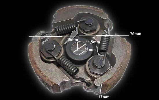 embrayage 3 ressort  pour tout moteur 49CC